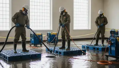 Emergency water removal crew in Fremont, CA restoring a flooded home during water damage cleanup