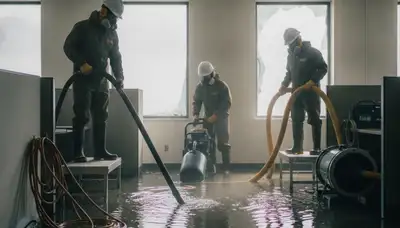 Water damage restoration team providing emergency water removal in Fremont, CA