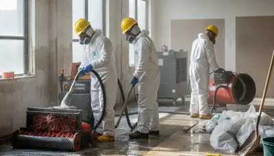 Flood damage cleanup crew serving homes in Fremont, CA after water intrusion