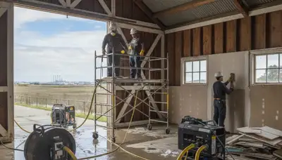 Water damage restoration crew serving Fremont, CA, for emergency cleanup and repair