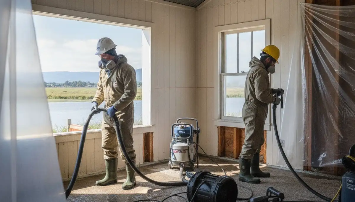 Water damage restoration team in Fremont, CA providing fast water cleanup and drying services