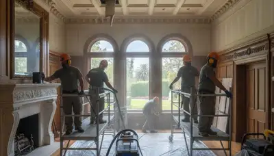 Water damage restoration team in Fremont, CA providing professional emergency cleanup services