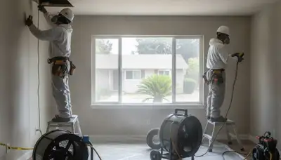 Water damage restoration team serving Fremont, CA for emergency cleanup and repair