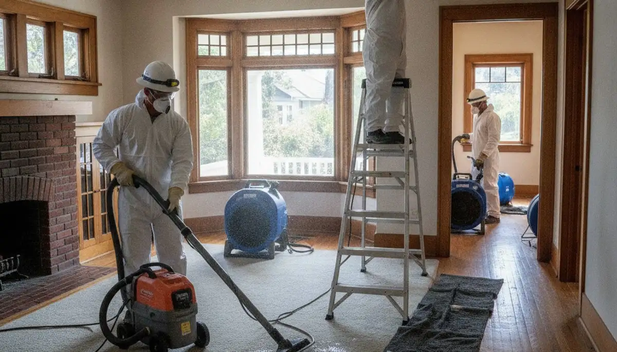 Water damage restoration team serving Fremont, CA with professional cleanup and repair services