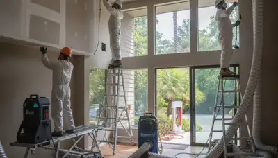 Water damage restoration team in Fremont, CA providing emergency cleanup and drying services