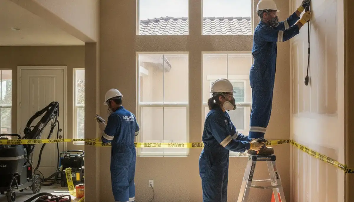 Water damage restoration team in Fremont, CA providing emergency cleanup and repair services