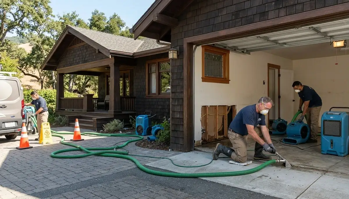 Water damage restoration team serving Fremont, CA, for fast cleanup and drying services